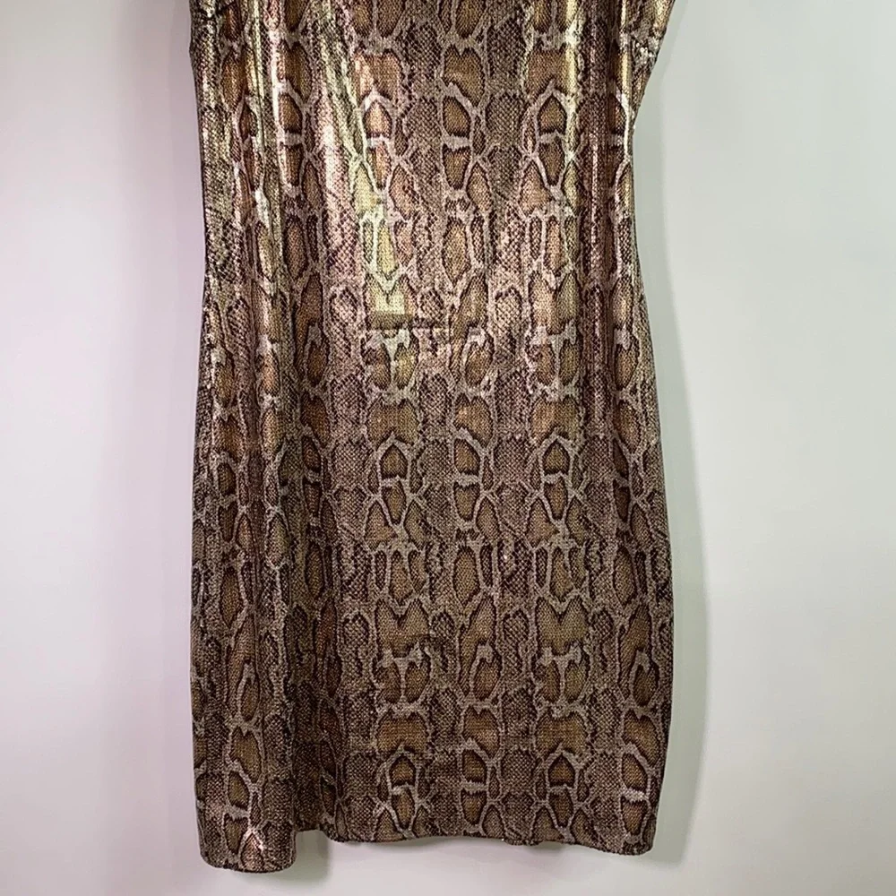 NWT L’AGENCE Auden #38 Snake Print Mini Dress M Medium - Picture 8 of 16